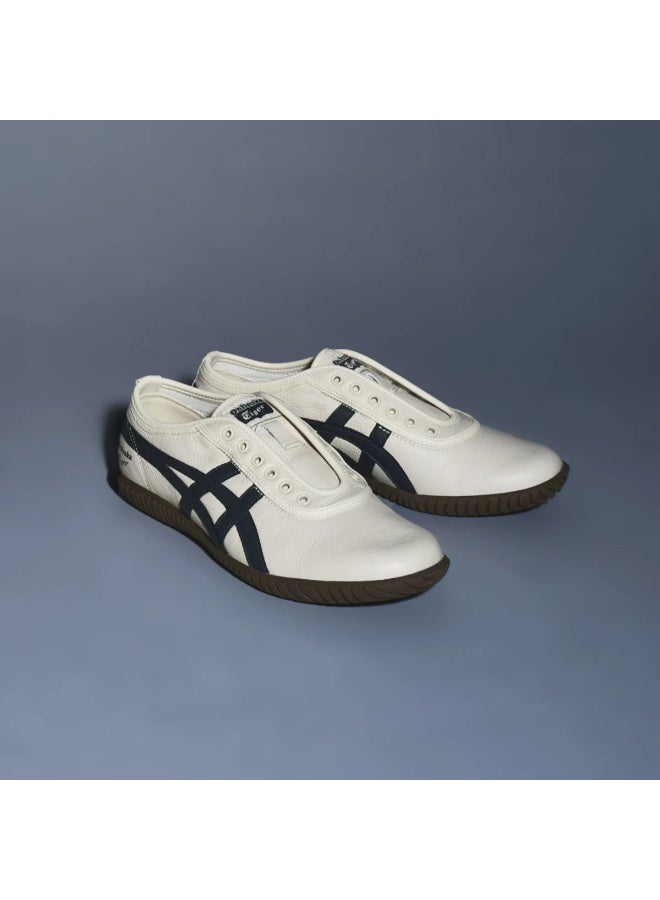 Onitsuka Tiger TSUNAHIKI SLIP-ON Casual Slip-on Sneakers Shoes Beige/Navy For Women/Men/Students - Image 2