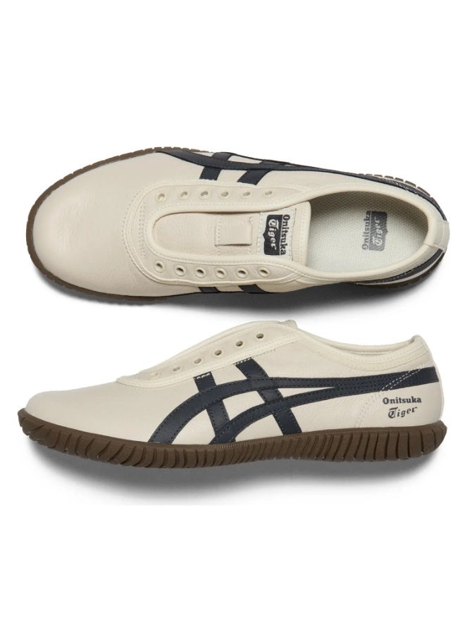 Onitsuka Tiger TSUNAHIKI SLIP-ON Casual Slip-on Sneakers Shoes Beige/Navy For Women/Men/Students - Image 4