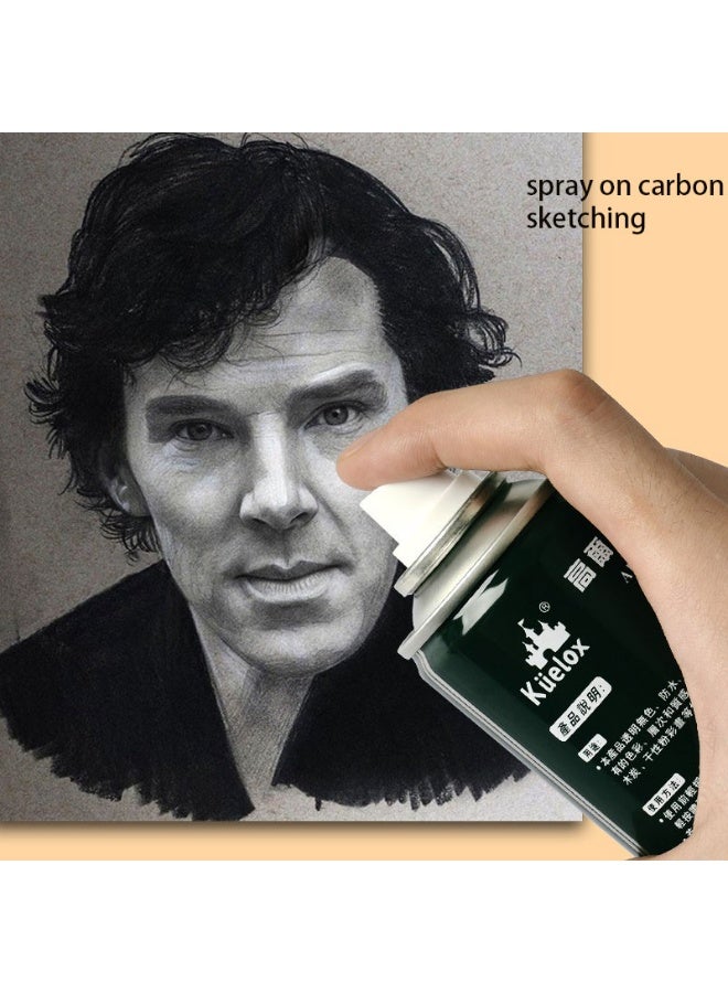 Kuelox Fixative Spray for Pastel, Charcoal & Pencil Drawings, Waterproof, 180ml - Green - Image 3