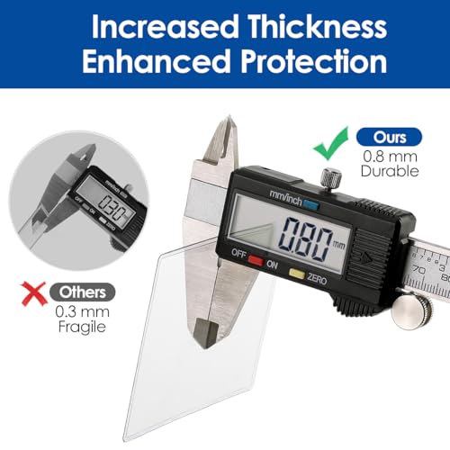 MaxGear New Medicare Card Holder Protector Sleeves, 12 Mil Clear PVC Water Resistant Medicare Card Protectors Sleeves for SSN, Credit and Business Cards, Social Security Cards Protector, 12 Pack - Image 3