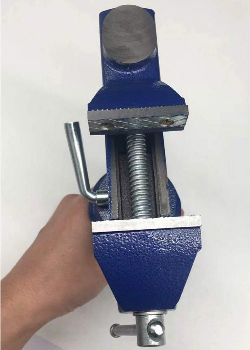 Sourcemall 360° Rotating Bench Vise, 2.5'' Cast Iron Table Vise Clamp for Woodworking, Hobby, DIY Craft (Clamping Range: 0-2.5inch) - Image 2