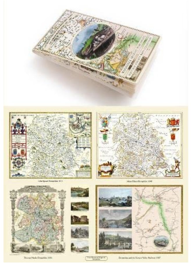 null - A Collection of Four Historic Maps of Shropshire from 1611 - 1887 - Image 1