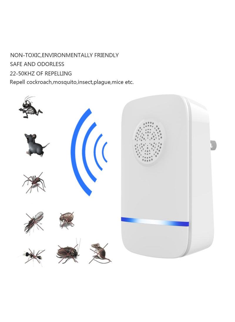 Ultrasonic Pest Repeller, Electronic Insect Repellent Mouse Traps for Indoors Mosquito Spider Plugin, Efficient Repelling Rat, Mosquitoes Cockroach Bed Bug Fleas