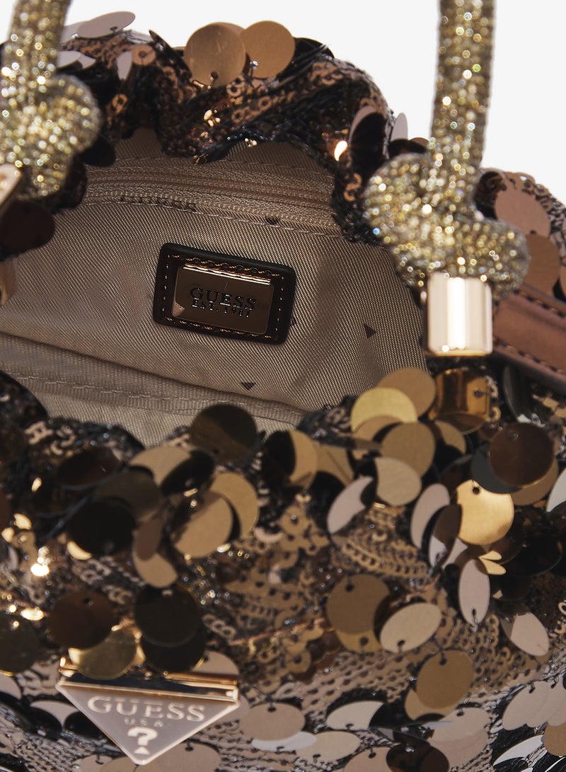 GUESS Holliday Top Handle Shoulder Bag - Image 4