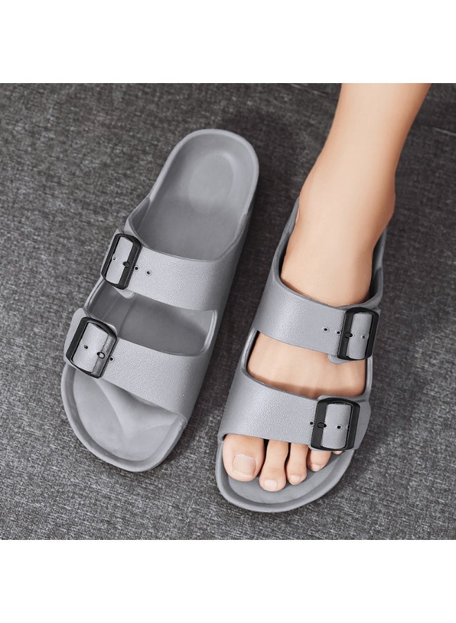 NIBEMINENT Casual Fashionable Men's Slippers Summer Home Use One-Piece Cool Slippers Men's Classic Moccasins  - Image 3
