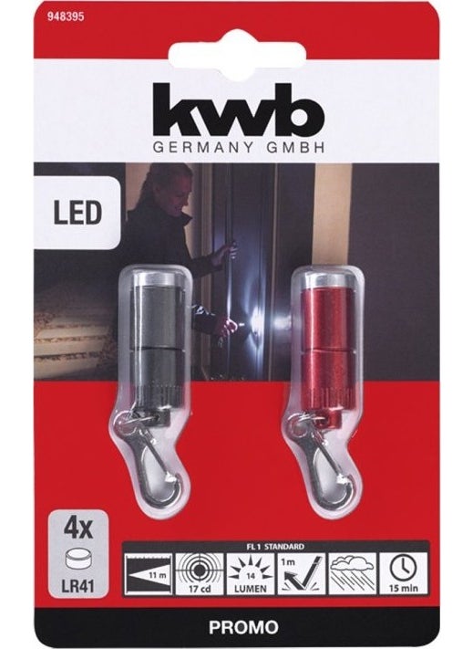 kwb Mini LED Flashlight 2-pack 948395  - Image 3