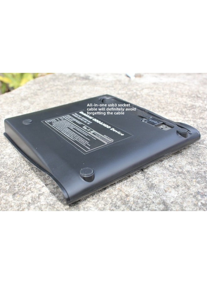 Generic Brushed USB 3.0 External Blu-ray Drive External DVD Burner External Blu-ray Drive DVD Drive-Color:Black  - Image 4