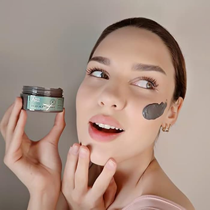 ANAI RUI Dead Sea Mud Mask with Tea Tree Oil & Salicylic Acid, Charcoal, Blackhead Remover, Pore Cleanser, Great for Acne-Prone Oily Skin, Detox Acne Face Mask for Women and Men - Image 3