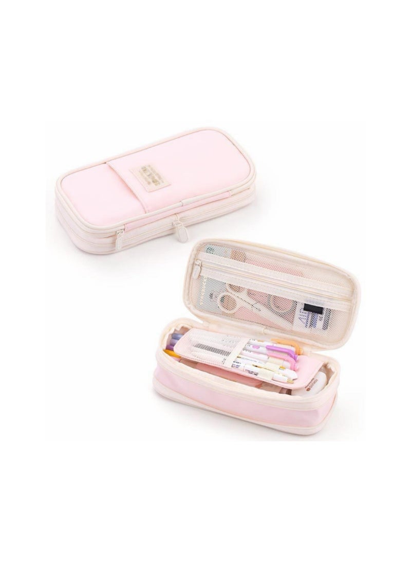 Extra Large Capacity Pencil Case , Expandable Pencil Case Fits 20cm Ruler, 3cm-7cm Height Adjustable , Multi-functional Storage for School Supplies - Image 4