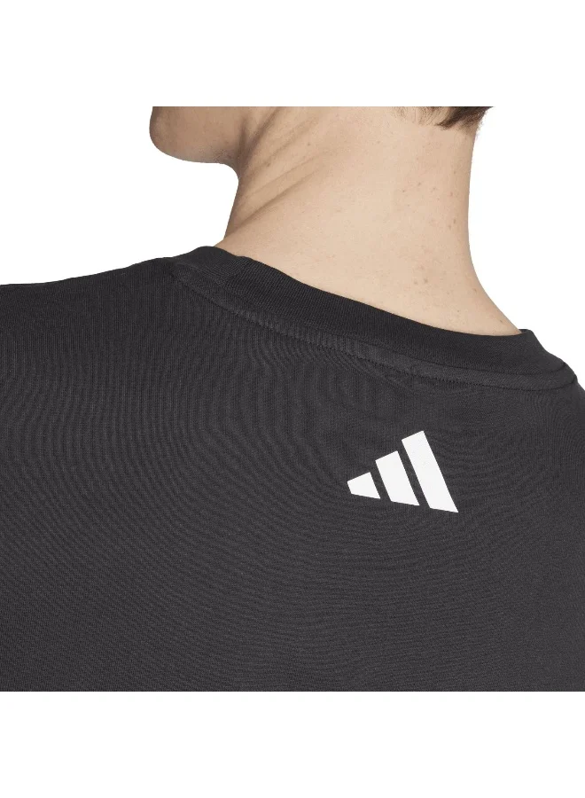 adidas تيشيرت تدريب أسود للجنسين