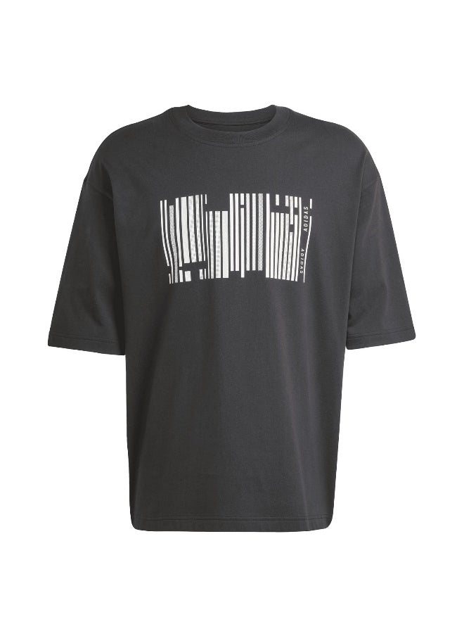 Adidas Adidas U Hot Gfx T Black Training T-Shirts For Unisex Xs  - Image 1