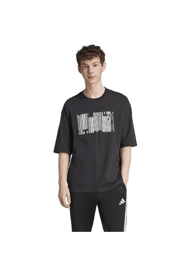 Adidas Adidas U Hot Gfx T Black Training T-Shirts For Unisex Xs  - Image 2