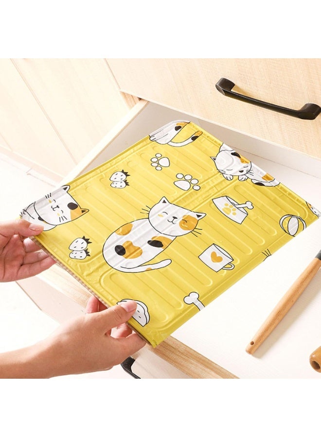 Arabest Splash Baffle Guard Heat Resistant Aluminum Foil Easy Clean Adjustable Width Cartoon for Kitchen Stove Home Cooking for Keeps Kitchen Clean - Image 2