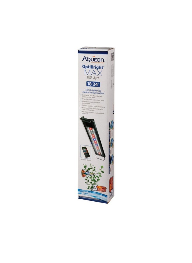 أكيون إضاءة أكيون LED OptiBright MAX لحوض السمك مع جهاز تحكم عن بعد، 18-24 بوصة  - Image 1