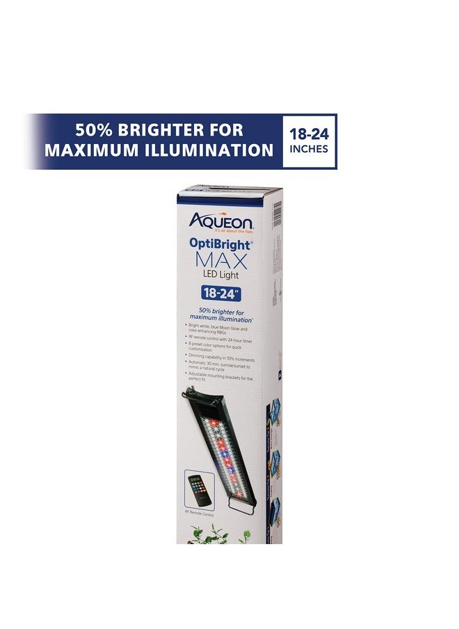 أكيون إضاءة أكيون LED OptiBright MAX لحوض السمك مع جهاز تحكم عن بعد، 18-24 بوصة  - Image 2