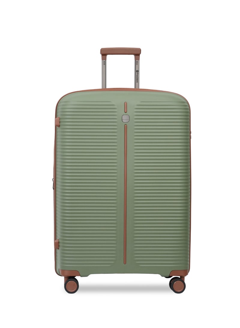 President PP  3-piece luggage set High-quality Travel bag ( S,M,L) spinner wheels, Model -97980 ( OLIVE ) - Image 5