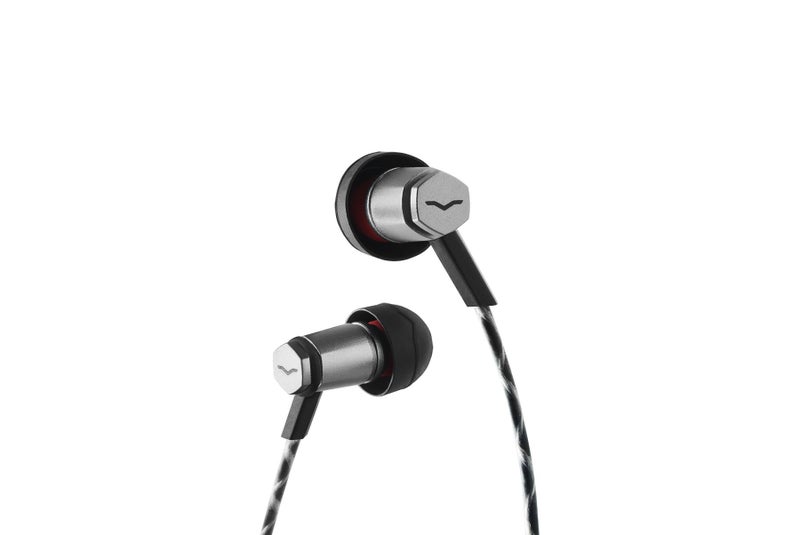 V-MODA Forza Metallo In-Ear Headphones with 3-Button Remote & Microphone - Apple Devices, Gunmetal Black