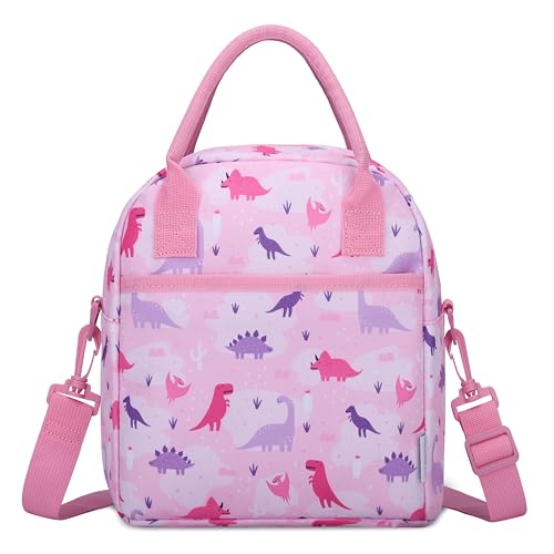 VASCHY Lunch Box Bag for Kids, Insulated Lunchbox Tote for Toddler Little Girls School Daycare Kindergarten Dinosaur - Image 1