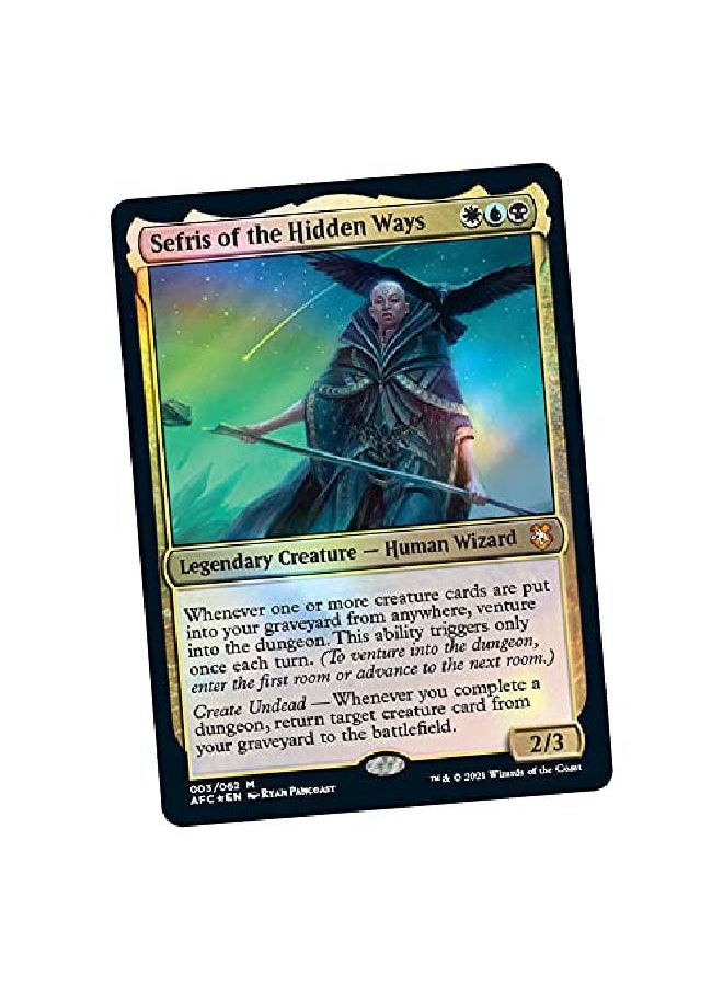 Magic the Gathering Magic The Gathering Adventures In The Forgotten Realms Commander Deck Dungeons Of Death (Whiteblueblack)  - Image 3