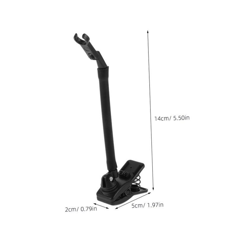 Shockproof Saxophone Microphone Clip Holder Easy Installation Firm Grip Black - Image 3