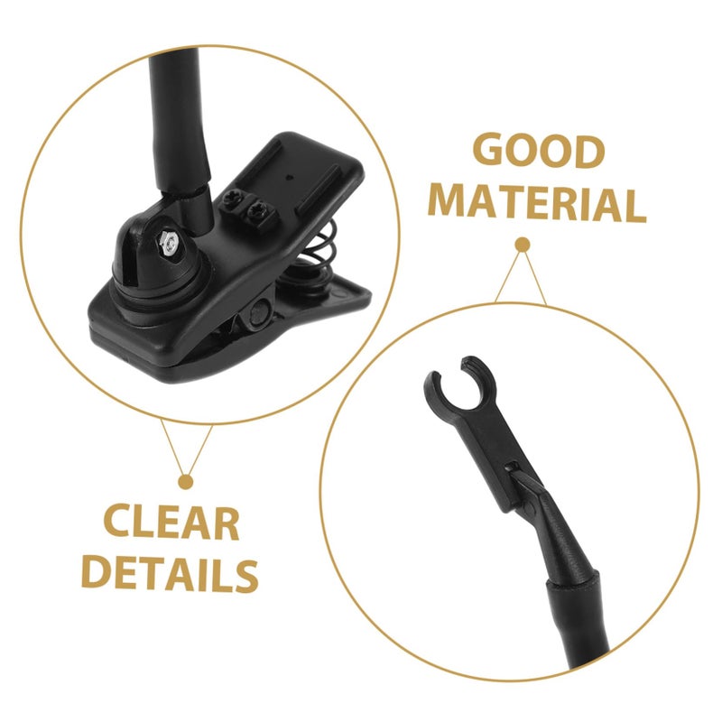 Shockproof Saxophone Microphone Clip Holder Easy Installation Firm Grip Black - Image 4