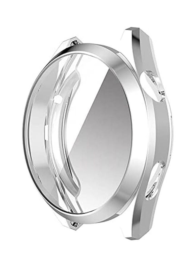 NIBEMINENT Screen Protector Case for Huawei Watch 3 And Pro Silver  - Image 1