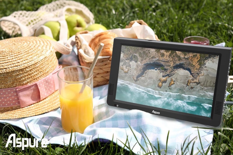 LEADSTAR Aspure 10 Inch Portable Digital TV ATSC TFT HD Screen Freeview LED TV for Car,Caravan,Camping,Outdoor or Kitchen.Built-in Battery Television/Monitor with Multimedia Player Support USB Card - Image 5