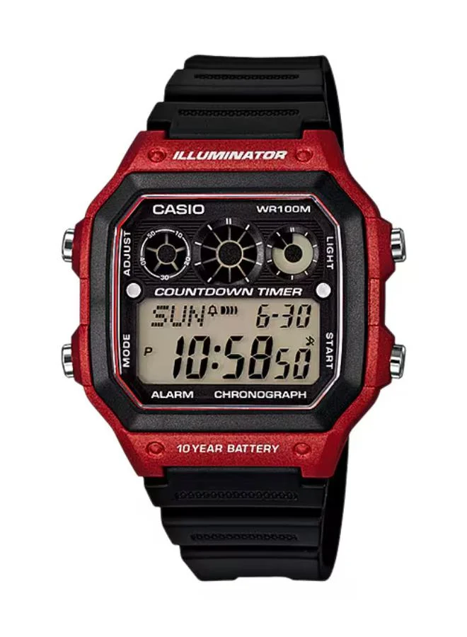 CASIO Men's Resin Digital Watch AE-1300WH-4AVDF - 53.4 mm
