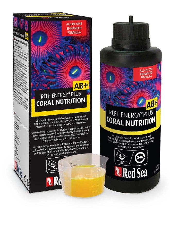 Red Sea Reef Energy Plus 250ml (AB+) All In One Coral Food for Saltwater Aquarium Marine Reef Tanks | Food for Soft, LPS, SPS, and Non-Photosynthetic Corals - Image 1