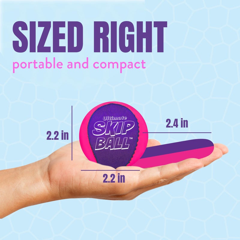 Activ Life Ultimate Skip Ball Fun - Squishy Beach Balls & Best Outdoor Water Toys Gifts - Who Have Everything - Cool Birthday Presents - Party Games & Christmas 2025, Pink/Purple - Image 5