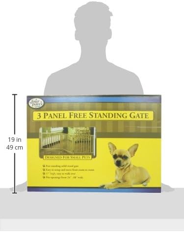 Four Paws Expandable Dog Gate Wood Gate for Dogs 3Panel 2468 W x 17 H - Image 3