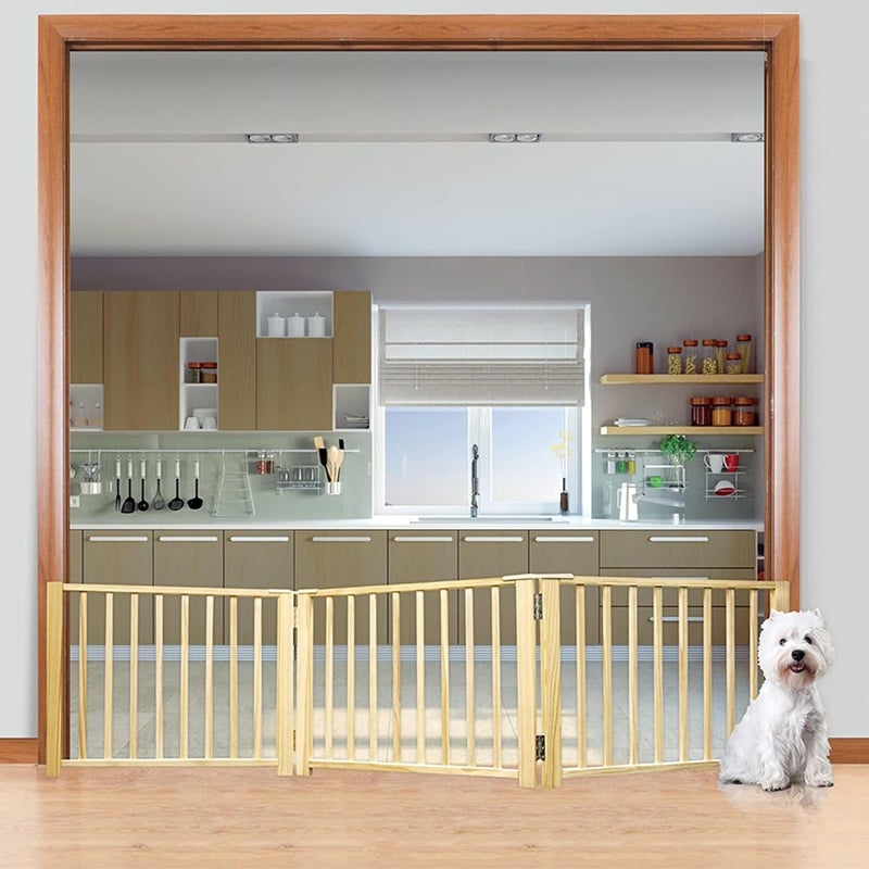 Four Paws Expandable Dog Gate Wood Gate for Dogs 3Panel 2468 W x 17 H - Image 4