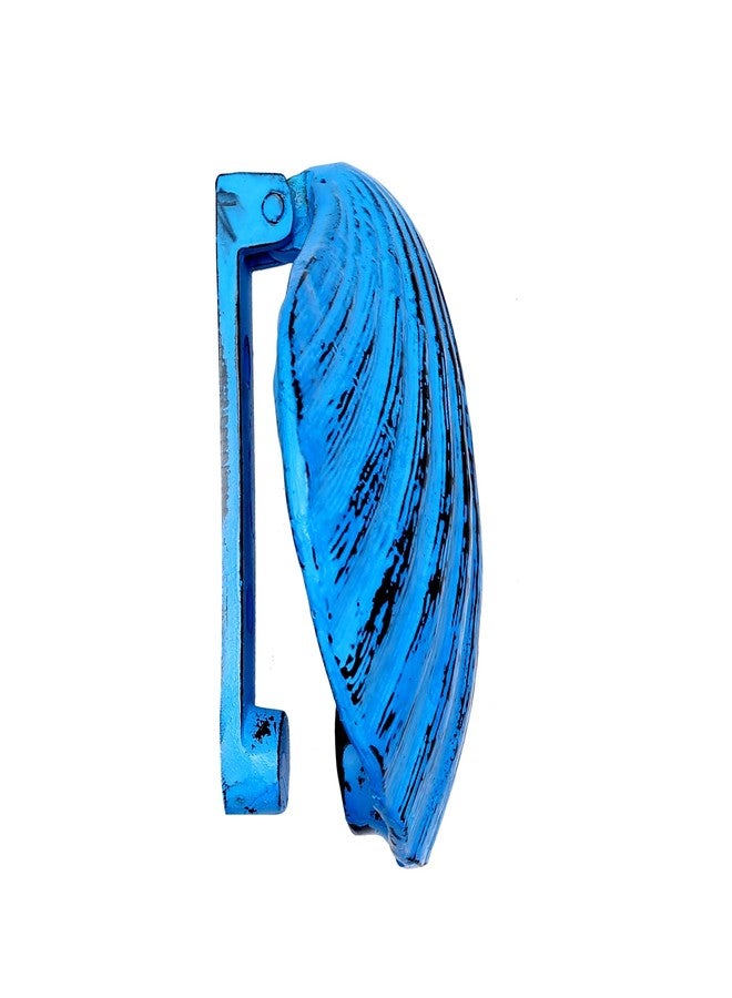 Two Moustaches Shell Design Door Knocker - Rustic Blue - Image 3