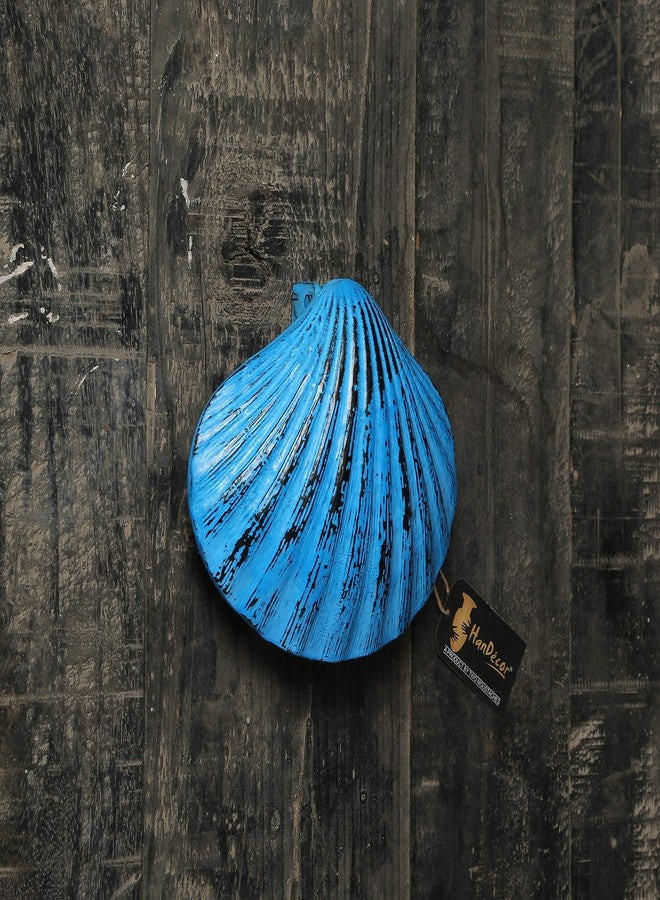 Two Moustaches Shell Design Door Knocker - Rustic Blue - Image 5