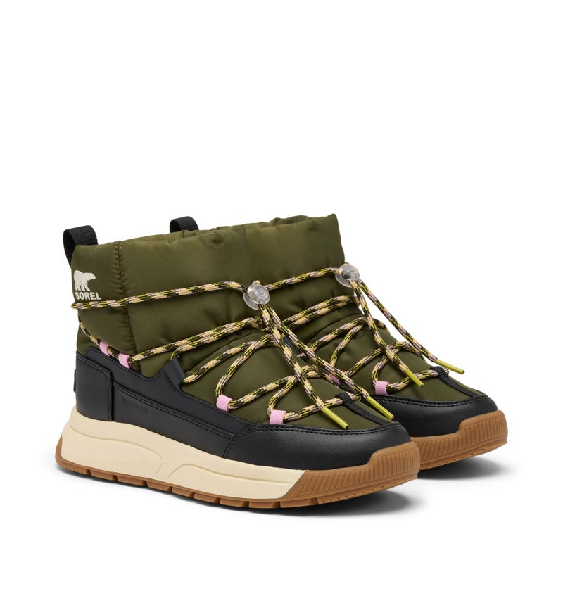 Sorel Women's Whitney III Slip-On Waterproof Winter Boot, Utility Green/Black, 9 - Image 3