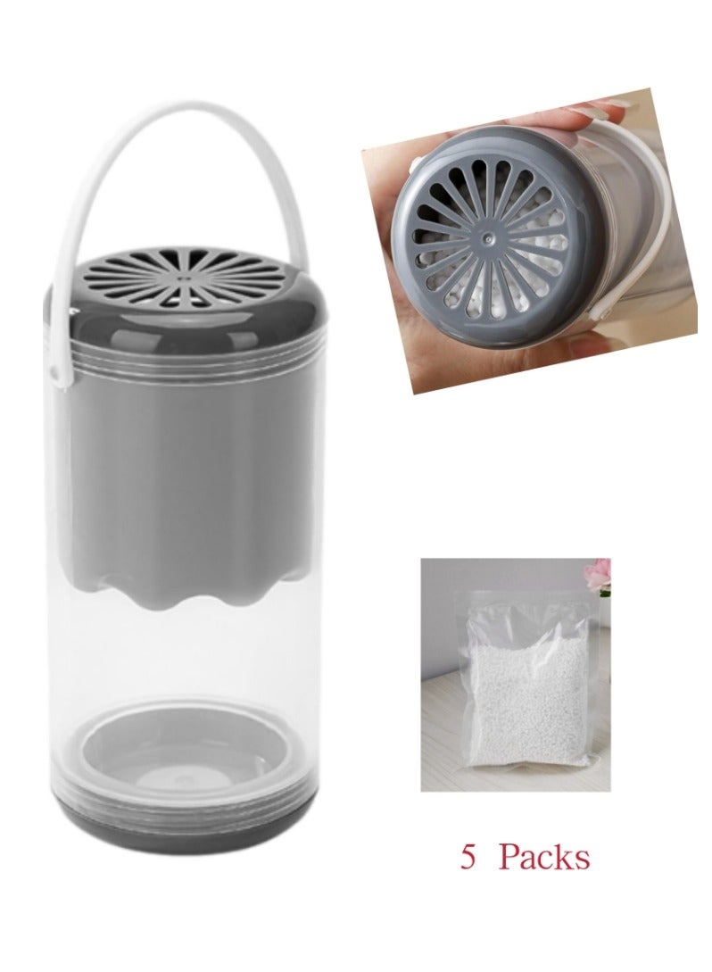 OASIS-TH Wall Hangings Wardrobe Dehumidifier Cloud Odor Eliminator and Dehumidifier Boxes Odor Removal and Dehumidifier Boxes Odor Removal Dehumidifier Moisture Remover With 5 Pack Dehumidifier Ball - Image 1