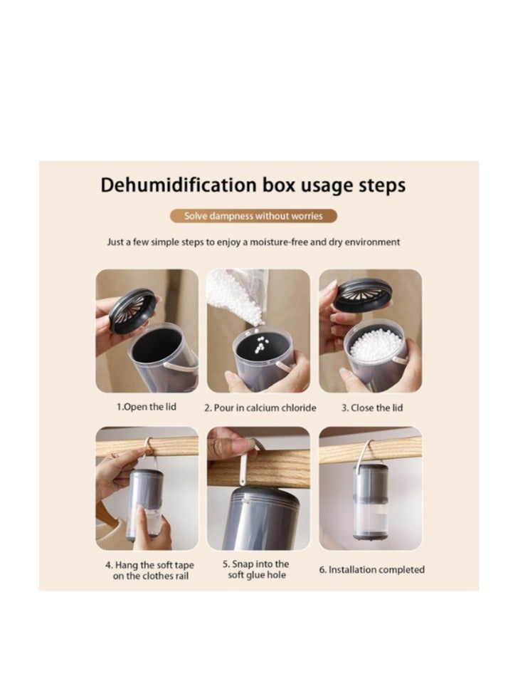 OASIS-TH Wall Hangings Wardrobe Dehumidifier Cloud Odor Eliminator and Dehumidifier Boxes Odor Removal and Dehumidifier Boxes Odor Removal Dehumidifier Moisture Remover With 5 Pack Dehumidifier Ball - Image 3