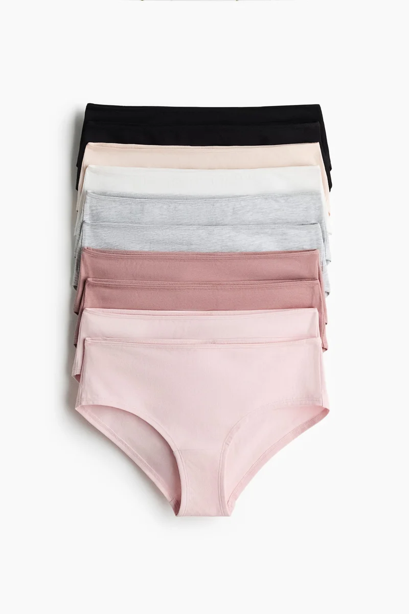 اتش اند ام سروال هيبستر قطني - عبوة من 10 قطع