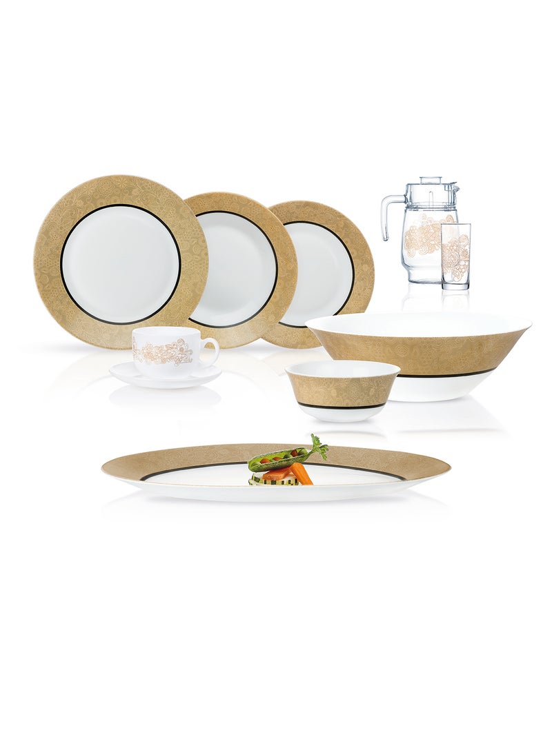 Luminarc طقم عشاء تمب إيسنس سيليبرشن 46 قطعة