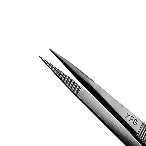 Greta Precision Diamond Tweezer, Anti-Static Stainless Steel Non-Magnetic for Diamond, Electronics, Jewelry, Craft, Laboratory Work, Eyebrow & Ingrown Hair Removal - Image 4