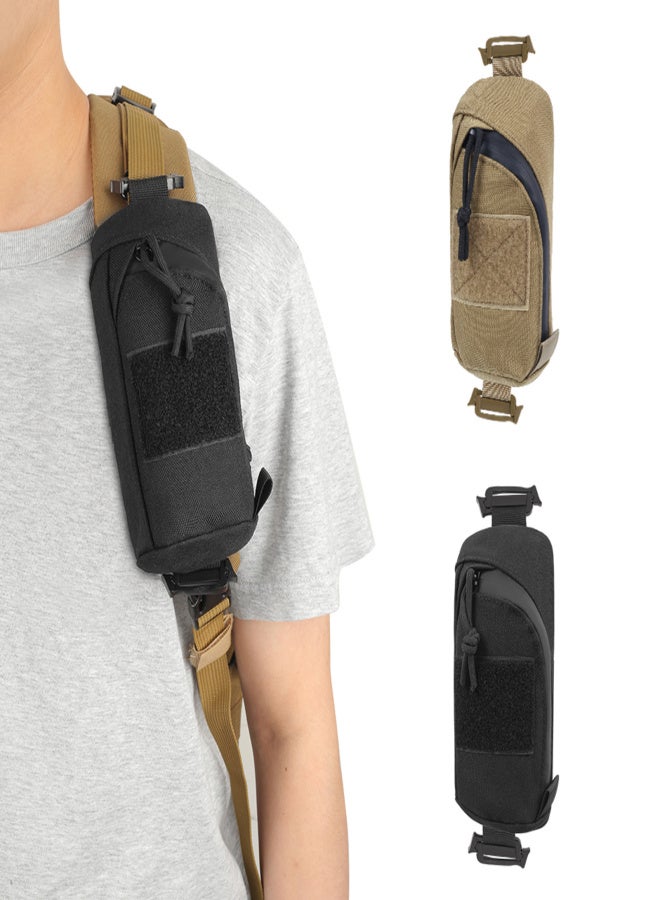 ‎KOSIBATE Backpack Shoulder Strap Accessory  Molle Pouch  Pouch, Molle Bag Multifunctional EDC Tool Pockets for Belt, Compact Phone Pouchs for Outdoor Sport Hunting - Image 1
