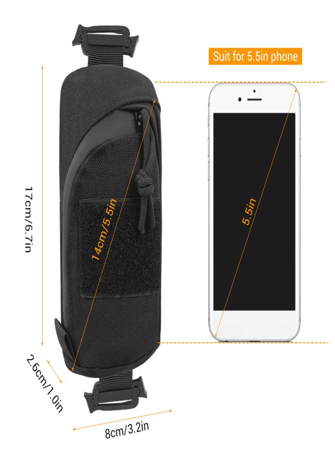 ‎KOSIBATE Backpack Shoulder Strap Accessory  Molle Pouch  Pouch, Molle Bag Multifunctional EDC Tool Pockets for Belt, Compact Phone Pouchs for Outdoor Sport Hunting - Image 4