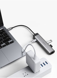 blupebble C6 Hub Aluminum 6 in 1 Multimedia Hub -4K HDMI, Gigabit Ethernet, USB C 3.1, USB-C, 2 USB-A 3.1  - Image 3