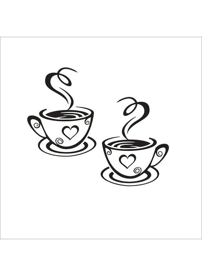 NIBEMINENT Simple Printed Vinyl Wall Sticker Black - Image 1