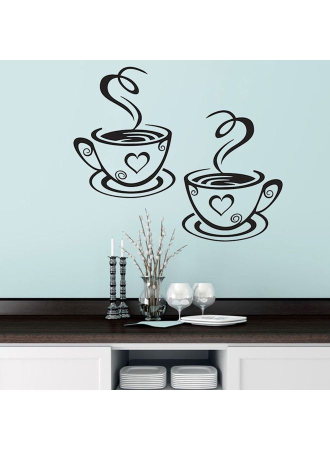 NIBEMINENT Simple Printed Vinyl Wall Sticker Black - Image 3