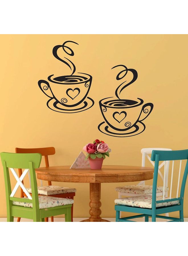 NIBEMINENT Simple Printed Vinyl Wall Sticker Black - Image 2