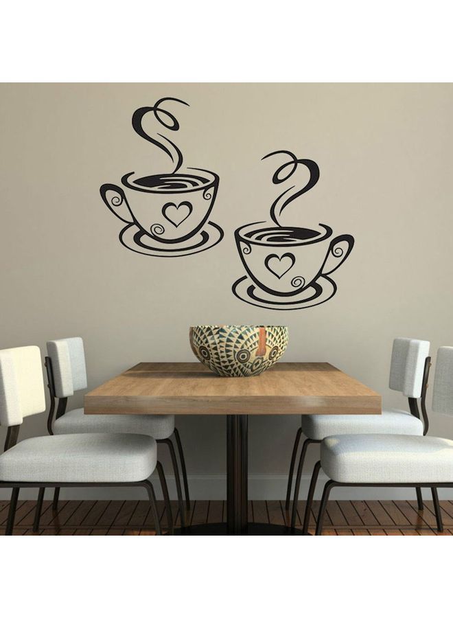 NIBEMINENT Simple Printed Vinyl Wall Sticker Black - Image 4