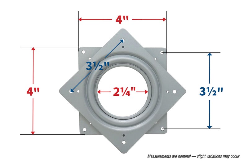 Shepherd Hardware 9547 4-Inch Lazy Susan Turntable, 300-lb Load Capacity - Image 4