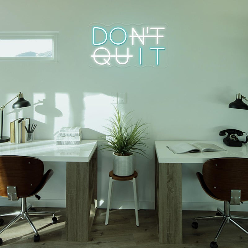 YIKBIK Don't Quit LED Neon Sign for Wall Decor, DO IT Neon Lights Party Decorations, USB Powered Switch LED Neon Lights Adjustable for Office, Gym, Man Cave, Gamer Room Decor - Image 2