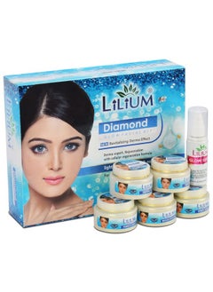 LILIUM Diamond Glow New Revitalizing Derma Effectderma Expertrejuvenation With Cellular Regeneration Formula Lightenstonesfirms & Nourishes The Skin For All Skin Types Facial Kit 350 Gm  - Image 1